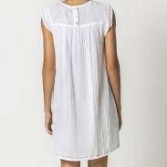 LILLA P CAP SLEEVE DRESS WHITE SIZE M NWT - Picture 3 of 16